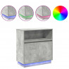 Komoda LED Ze LED Lights Betonowy szary 71 x 34,5 x 75 cm