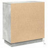 Komoda LED Ze LED Lights Betonowy szary 71 x 34,5 x 75 cm