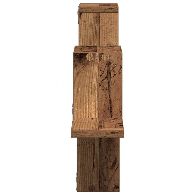 Półka ścienna z przechowywaniem Stare drewno 104,5 x 43 x 10 cm