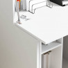Biurko Biały 71.5 x 31.5 x 106.5 cm Materiał drewnopochodny