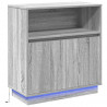 Komoda LED Ze LED Lights Szary Sonoma 71 x 34,5 x 75 cm