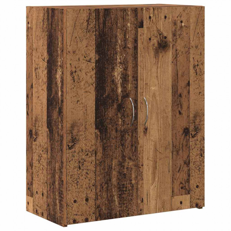 Biurowa szafka z półką z drzwiami Czarny Dąb 70 x 32 x 77.5 cm