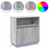 Komoda LED Ze LED Lights Szary Sonoma 71 x 34,5 x 75 cm