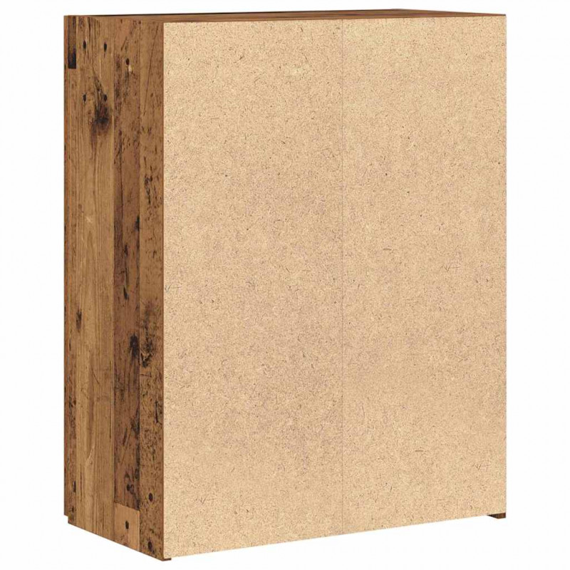 Biurowa szafka z półką z drzwiami Czarny Dąb 70 x 32 x 77.5 cm