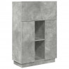Biurko z półką z drzwiami Betonowy szary 71.5 x 31.5 x 106.5 cm