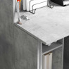 Biurko z półką z drzwiami Betonowy szary 71.5 x 31.5 x 106.5 cm