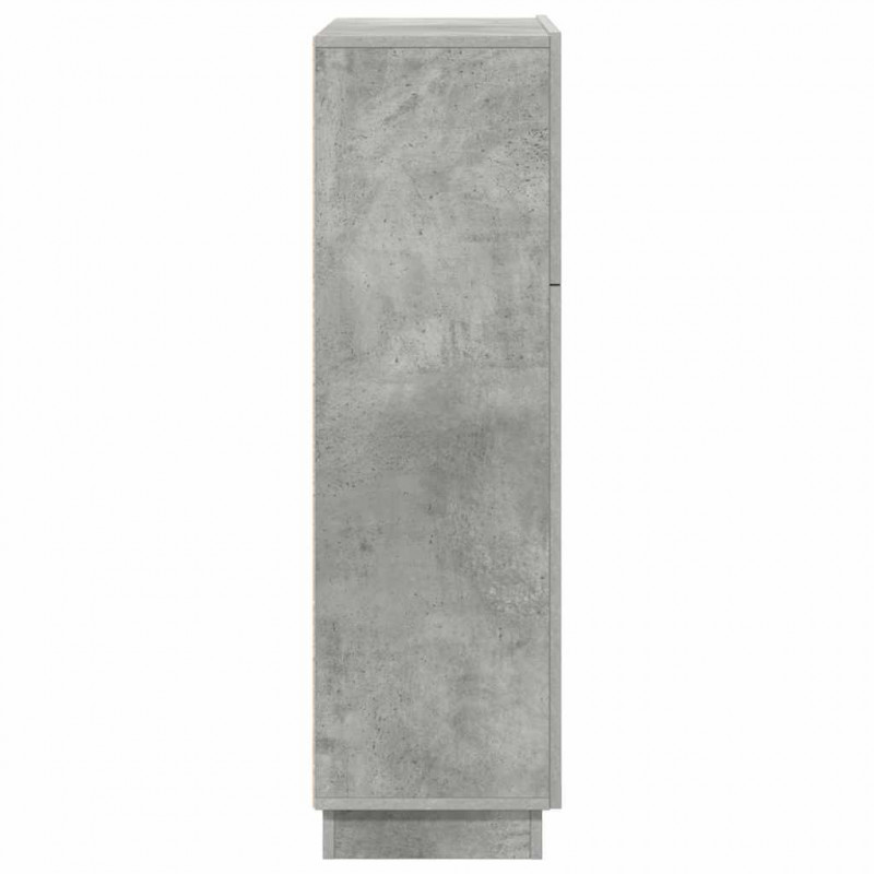 Biurko z półką z drzwiami Betonowy szary 71.5 x 31.5 x 106.5 cm