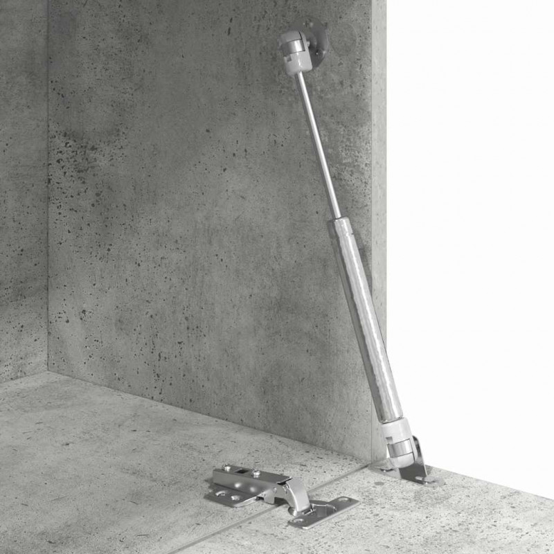 Biurko z półką z drzwiami Betonowy szary 71.5 x 31.5 x 106.5 cm