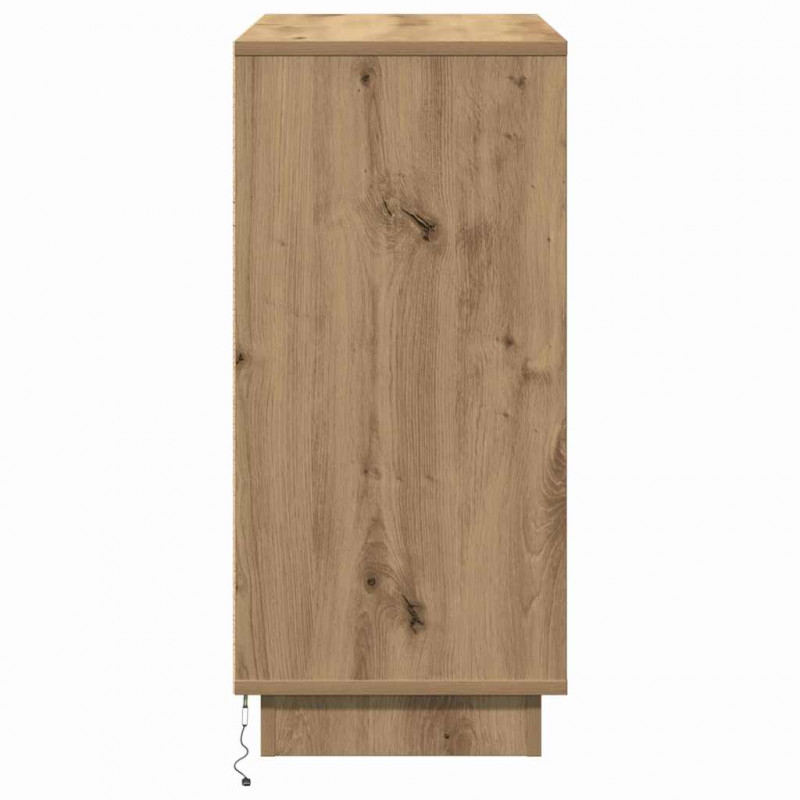 Komoda LED Ze LED Lights Dąb rzemieślniczy 71 x 34,5 x 75 cm