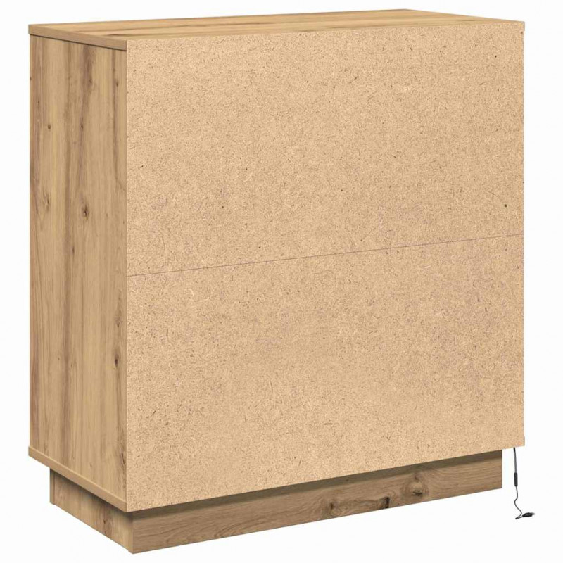Komoda LED Ze LED Lights Dąb rzemieślniczy 71 x 34,5 x 75 cm