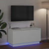 Szafka pod telewizor Ze LED Lights Biały 100 x 38 x 49 cm