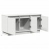Szafka pod telewizor Ze LED Lights Biały 100 x 38 x 49 cm