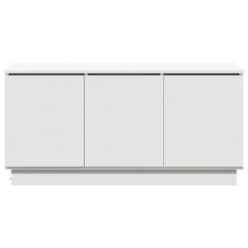 Szafka pod telewizor Ze LED Lights Biały 100 x 38 x 49 cm