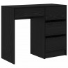 Biurko Czarny Dąb 90 x 37.5 x 75 cm Materiał drewnopochodny