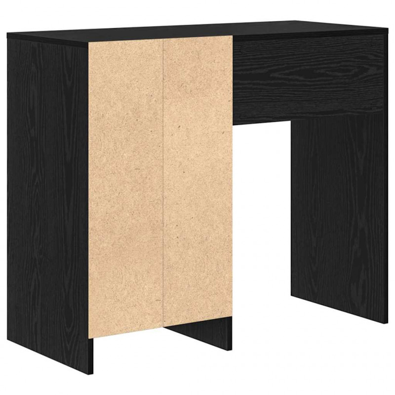 Biurko Czarny Dąb 90 x 37.5 x 75 cm Materiał drewnopochodny