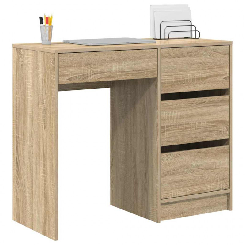 Biurko Dąb Sonoma 90 x 37.5 x 75 cm Materiał drewnopochodny