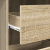 Biurko Dąb Sonoma 90 x 37.5 x 75 cm Materiał drewnopochodny