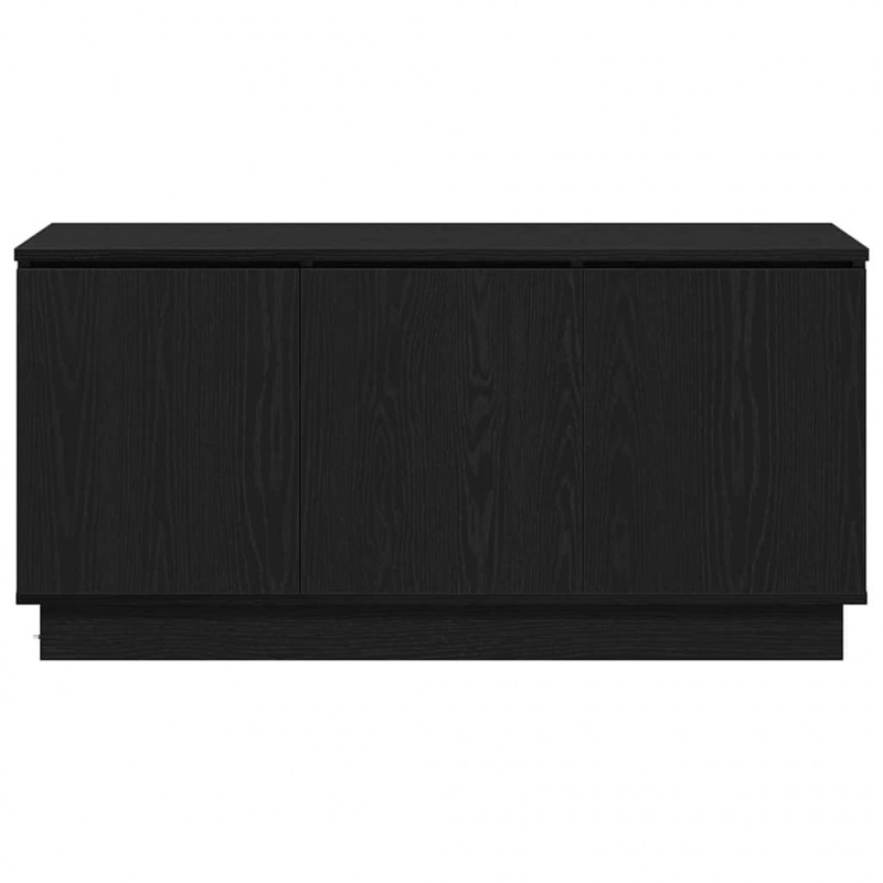Szafka pod telewizor Ze LED Lights Czarny Dąb 100 x 38 x 49 cm