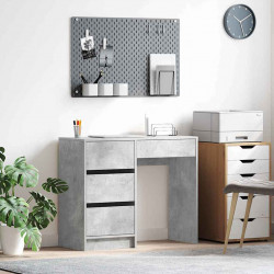 Biurko Betonowy szary 90 x 37.5 x 75 cm Materiał drewnopochodny