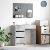 Biurko Betonowy szary 90 x 37.5 x 75 cm Materiał drewnopochodny