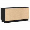 Szafka pod telewizor Ze LED Lights Czarny Dąb 100 x 38 x 49 cm