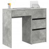 Biurko Betonowy szary 90 x 37.5 x 75 cm Materiał drewnopochodny