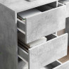 Biurko Betonowy szary 90 x 37.5 x 75 cm Materiał drewnopochodny