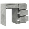 Biurko Betonowy szary 90 x 37.5 x 75 cm Materiał drewnopochodny