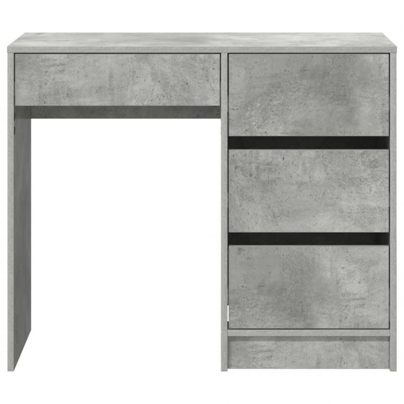 Biurko Betonowy szary 90 x 37.5 x 75 cm Materiał drewnopochodny