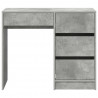 Biurko Betonowy szary 90 x 37.5 x 75 cm Materiał drewnopochodny