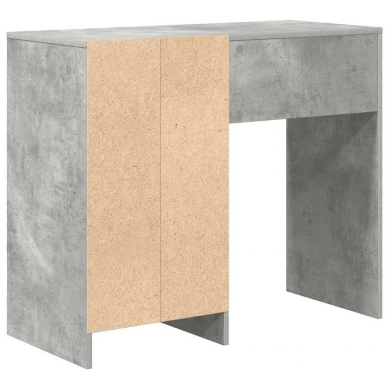 Biurko Betonowy szary 90 x 37.5 x 75 cm Materiał drewnopochodny