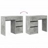 Biurko Betonowy szary 90 x 37.5 x 75 cm Materiał drewnopochodny