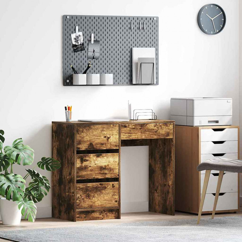 Biurko Dąb wędzony 90 x 37.5 x 75 cm Materiał drewnopochodny