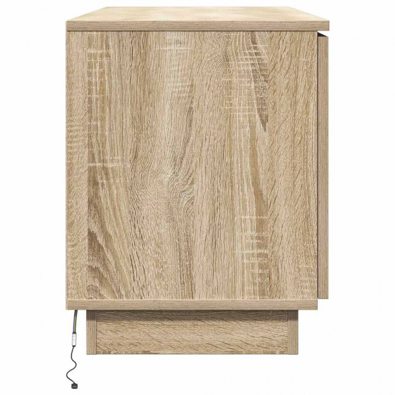 Szafka pod telewizor Ze LED Lights Dąb Sonoma 100 x 38 x 49 cm