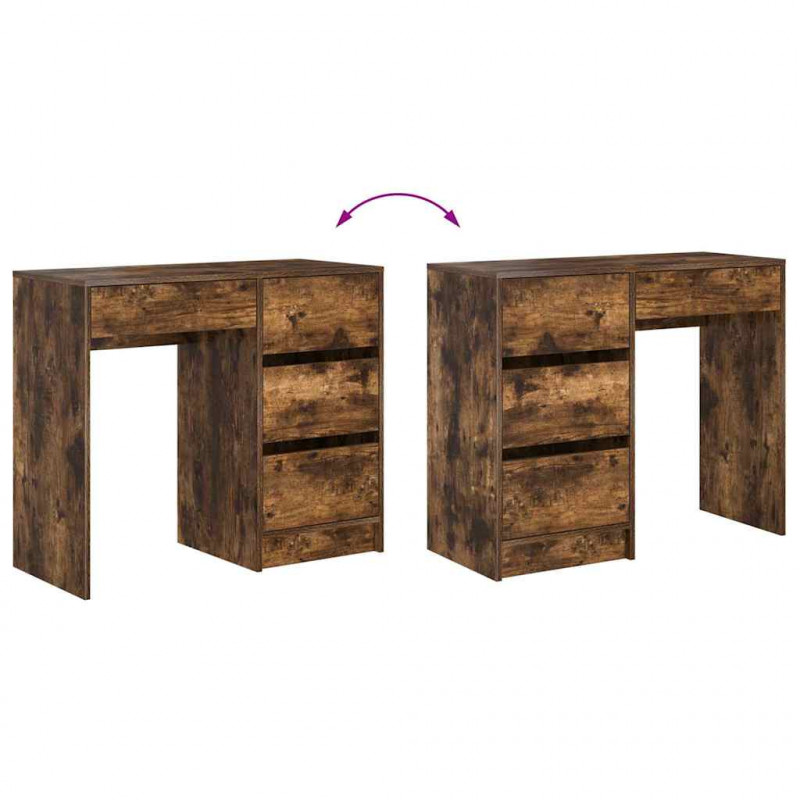 Biurko Dąb wędzony 90 x 37.5 x 75 cm Materiał drewnopochodny