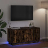 Szafka pod telewizor Ze LED Lights Dąb wędzony 100 x 38 x 49 cm