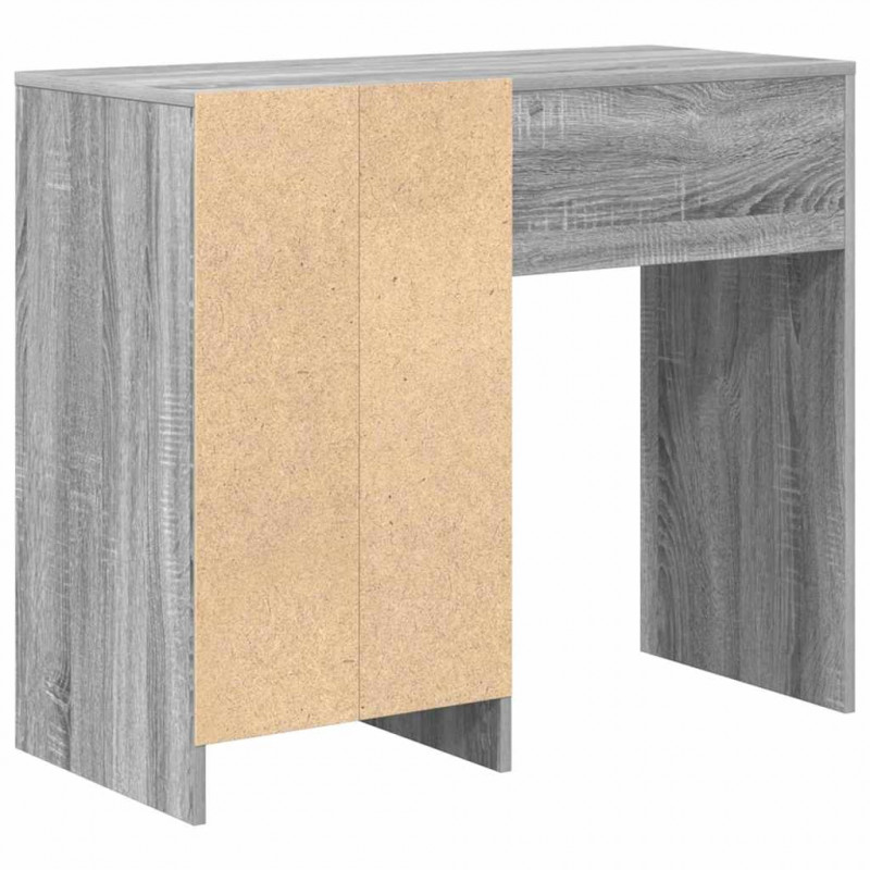Biurko Szary Sonoma 90 x 37.5 x 75 cm Materiał drewnopochodny