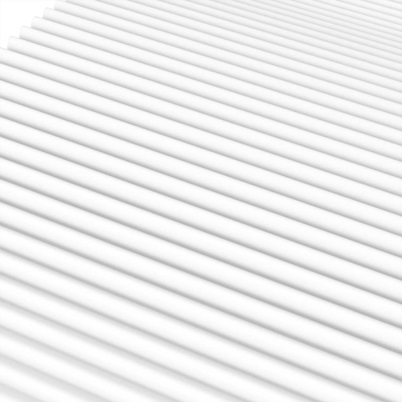Materac piankowy, biały, 90x200 cm, twardość H2/H3