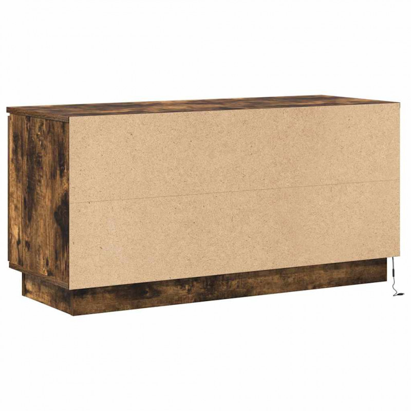 Szafka pod telewizor Ze LED Lights Dąb wędzony 100 x 38 x 49 cm