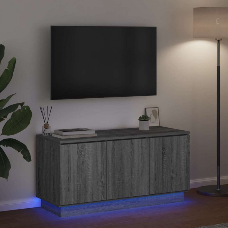 Szafka pod telewizor Szary Sonoma 100 x 38 x 49 cm