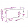 Szafka pod telewizor Szary Sonoma 100 x 38 x 49 cm
