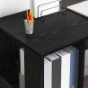 Biurko Czarny Dąb 130 x 50,5 x 75 cm Materiał drewnopochodny