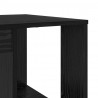 Biurko Czarny Dąb 130 x 50,5 x 75 cm Materiał drewnopochodny