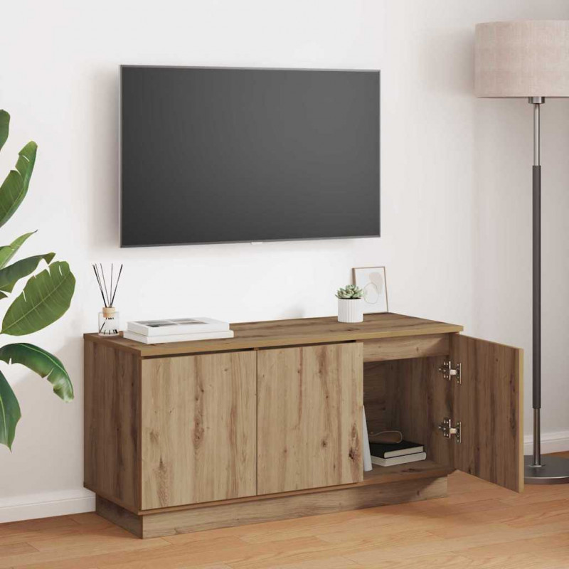Szafka pod telewizor Dąb rzemieślniczy 100 x 38 x 49 cm