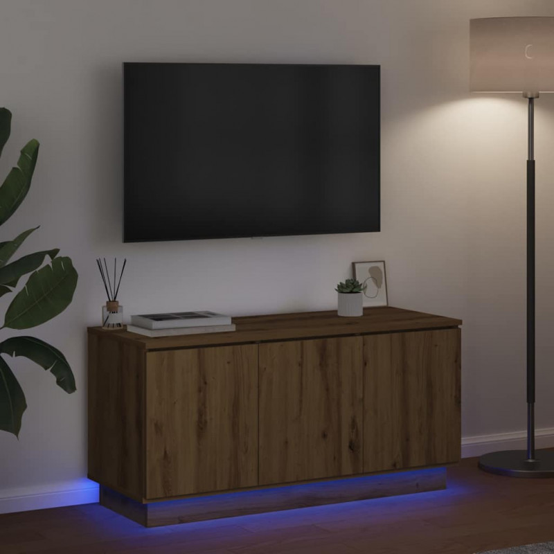 Szafka pod telewizor Dąb rzemieślniczy 100 x 38 x 49 cm