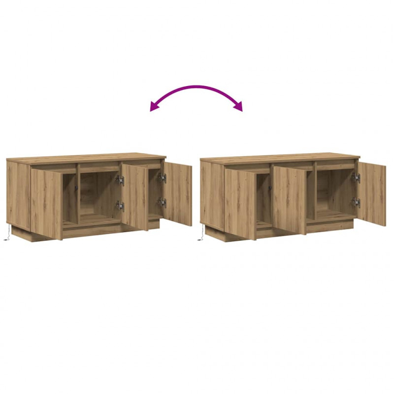 Szafka pod telewizor Dąb rzemieślniczy 100 x 38 x 49 cm
