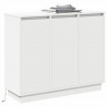 Komoda LED Biały 90 x 32 x 75 cm Materiał drewnopochodny