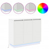Komoda LED Biały 90 x 32 x 75 cm Materiał drewnopochodny