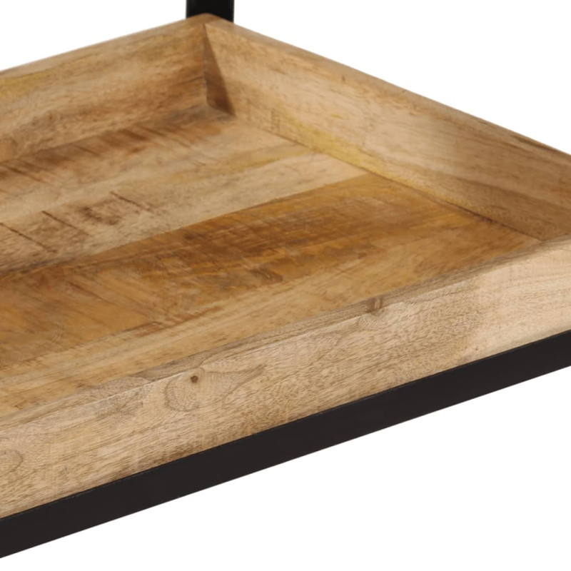 Wózek kuchenny, 60x40x80 cm, surowe lite drewno mango