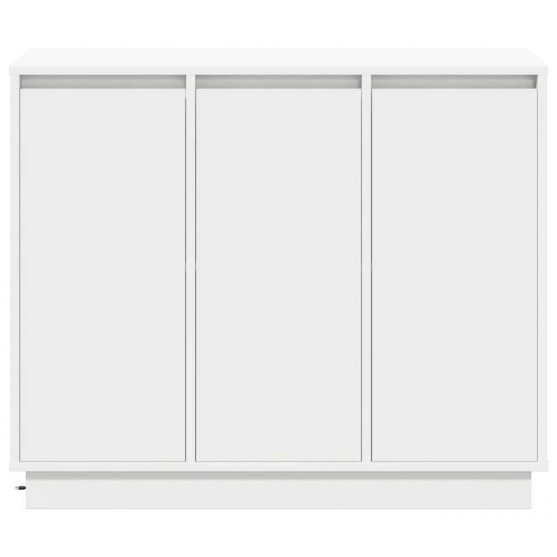 Komoda LED Biały 90 x 32 x 75 cm Materiał drewnopochodny